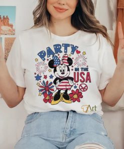 Party in the usa cute minnie mouse 2024 hoodie, sweater, longsleeve, shirt v-neck, t-shirt