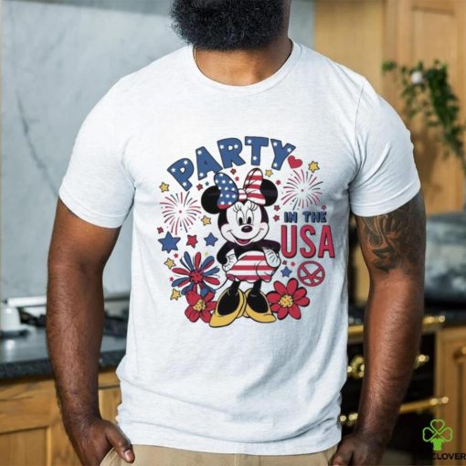 Party in the usa cute minnie mouse 2024 hoodie, sweater, longsleeve, shirt v-neck, t-shirt