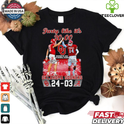 Party like it’s 2000 Oklahoma Sooners shirt