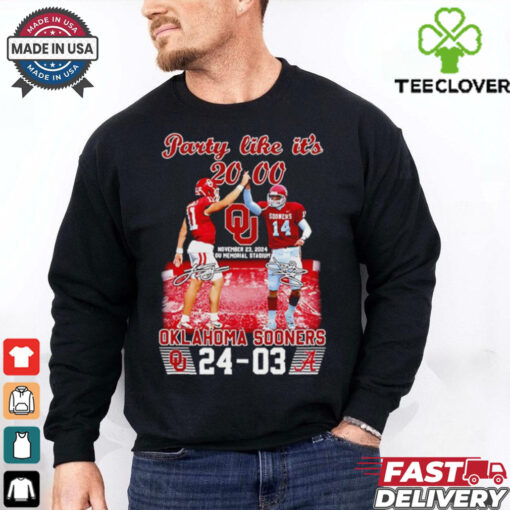 Party like it’s 2000 Oklahoma Sooners shirt