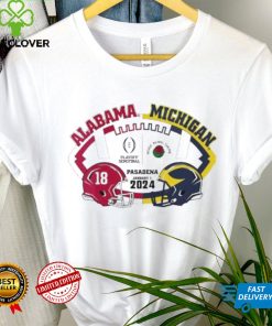 Pasadena Rose Bowl Game 2024 Playoff Semifinal Michigan Wolverines Vs Alabama Crimson Tide Shirt