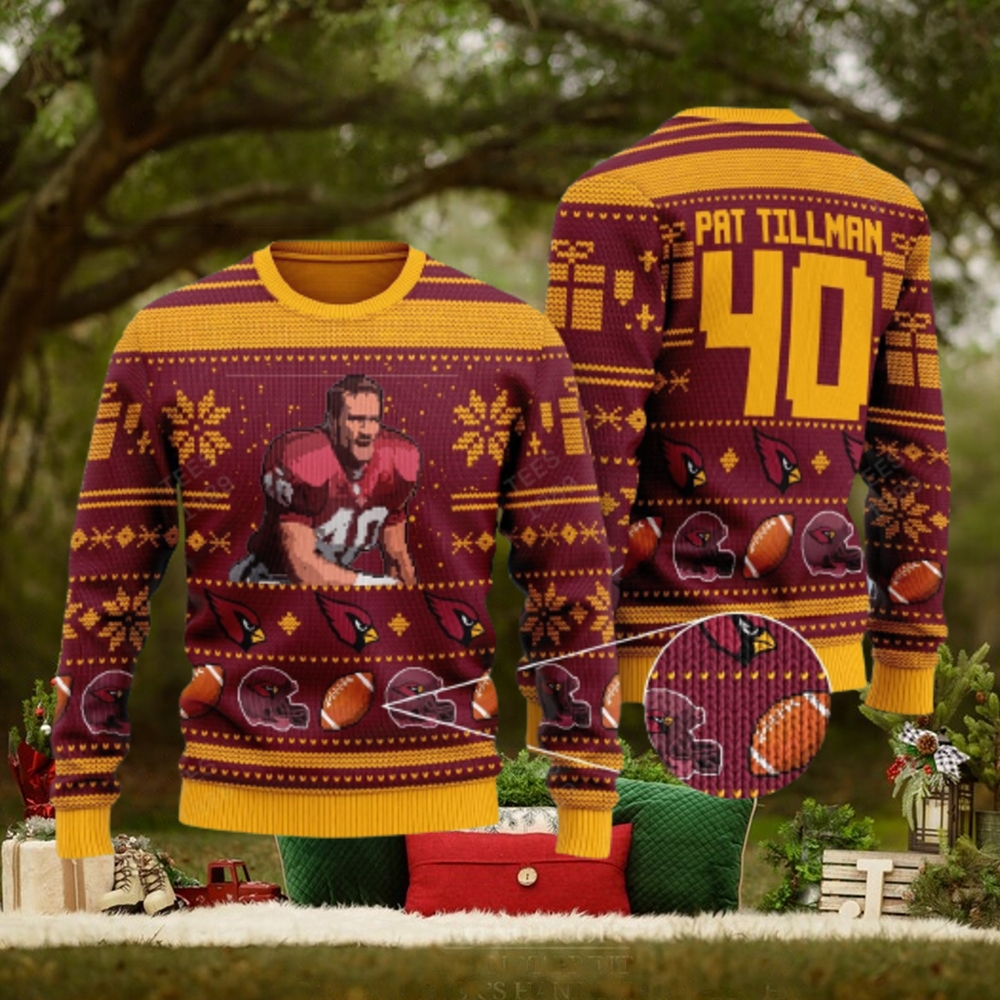 Pat Tillman arizona cardinals NFL Ugly 3D Sweater For Christmas Pat Tillman arizona cardinals NFL Ugly 3D Sweater For Christmas