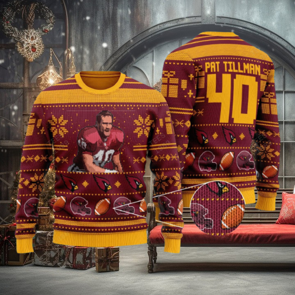 Pat Tillman arizona cardinals NFL Ugly 3D Sweater For Christmas Pat Tillman arizona cardinals NFL Ugly 3D Sweater For Christmas