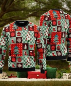Patchwork Xmas Pattern Christmas Unisex Ugly Sweater Special Gift For Men Women