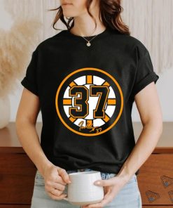 Patrice Bergeron Boston Bruins number 37 signature logo shirt 2 Patrice Bergeron Boston Bruins number 37 signature logo shirt