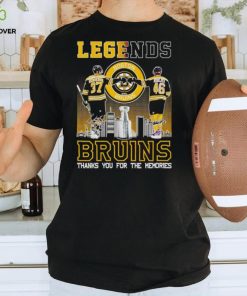 Patrice Bergeron and David Krejci Legends Bruins thanks you for the memories shirt