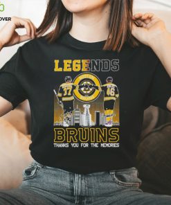 Patrice Bergeron and David Krejci Legends Bruins thanks you for the memories hoodie, sweater, longsleeve, shirt v-neck, t-shirt