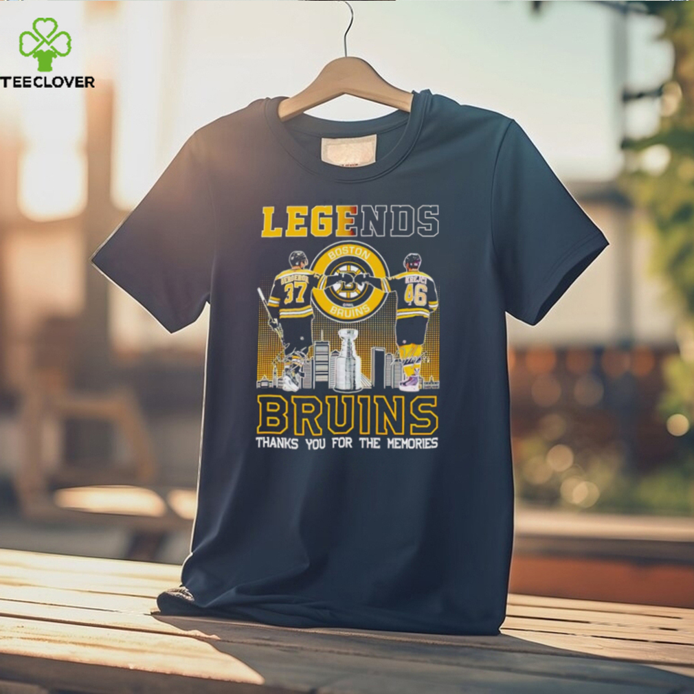 Patrice Bergeron and David Krejci Legends Bruins thanks you for the  memories shirt - teejeep