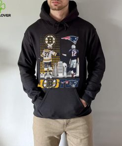 Patrice Bergeron and Tom Brady Boston City of Champions signatures shirt 3 Patrice Bergeron and Tom Brady Boston City of Champions signatures shirt