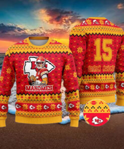 Patrick Mahomes 15 Ugly Christmas Sweater
