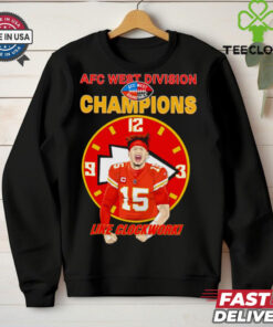 Patrick Mahomes AFC West Champions like clockwork graphic shirt