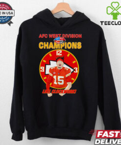 Patrick Mahomes AFC West Champions like clockwork graphic shirt