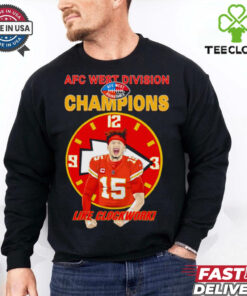 Patrick Mahomes AFC West Champions like clockwork graphic shirt