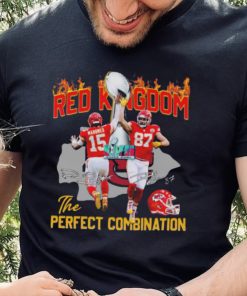 Patrick Mahomes And Travis Kelce Red Kingdom The Perfect Combination Signatures shirt