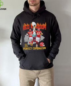 Patrick Mahomes And Travis Kelce Red Kingdom The Perfect Combination Signatures hoodie, sweater, longsleeve, shirt v-neck, t-shirt