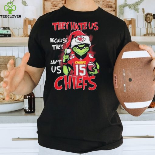 Patrick Mahomes Grinch Christmas They Hate Us Because Ain’t Us Chiefs Shirt