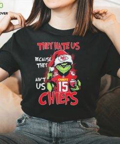 Patrick Mahomes Grinch Christmas They Hate Us Because Ain’t Us Chiefs Shirt