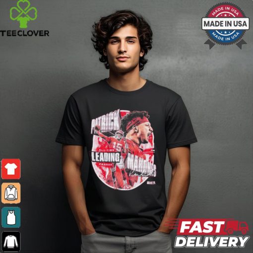 Patrick Mahomes Kansas City Chiefs NFL All Time Leading Passer signature t shirt