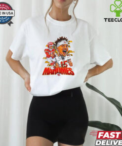 Patrick Mahomes Kansas City Chiefs big face caricature shirt