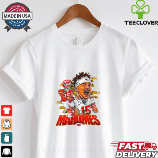 Patrick Mahomes Kansas City Chiefs big face caricature shirt