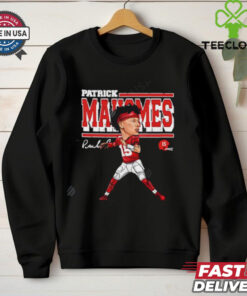Patrick Mahomes Kansas City Chiefs cartoon signature shirt