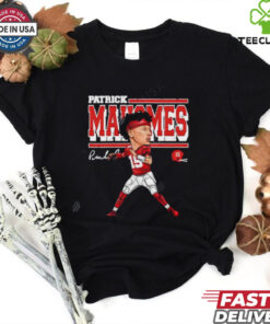 Patrick Mahomes Kansas City Chiefs cartoon signature shirt