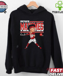 Patrick Mahomes Kansas City Chiefs cartoon signature shirt