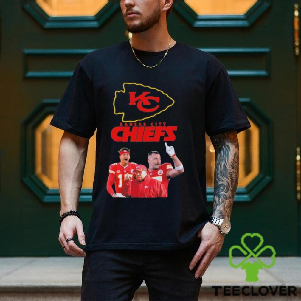 Patrick Mahomes Travis Kelce and Andy Reid Kansas City Chiefs Super Bowl LVIII 2024 Shirt Patrick Mahomes Travis Kelce and Andy Reid Kansas City Chiefs Super Bowl LVIII 2024 Shirt