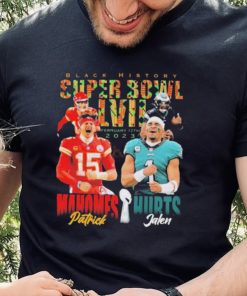 Patrick Mahomes Vs Jalen Hurts Black History Super Bowl LVII 2023 Shirt