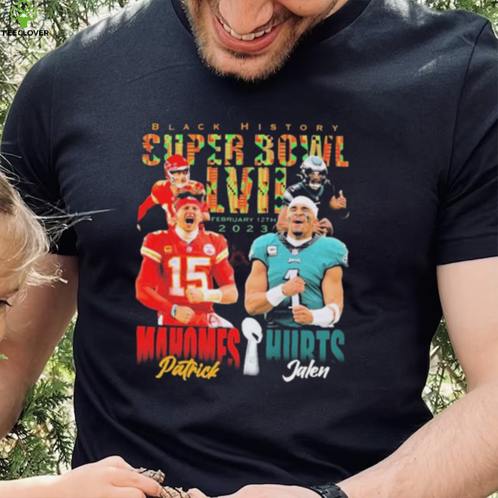 Super Bowl LVII Patrick Mahomes Vs Jalen Hurts Black History 2023 Shirt -  Teexpace