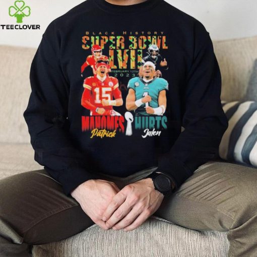 Patrick Mahomes Vs Jalen Hurts Black History Super Bowl LVII 2023 Shirt