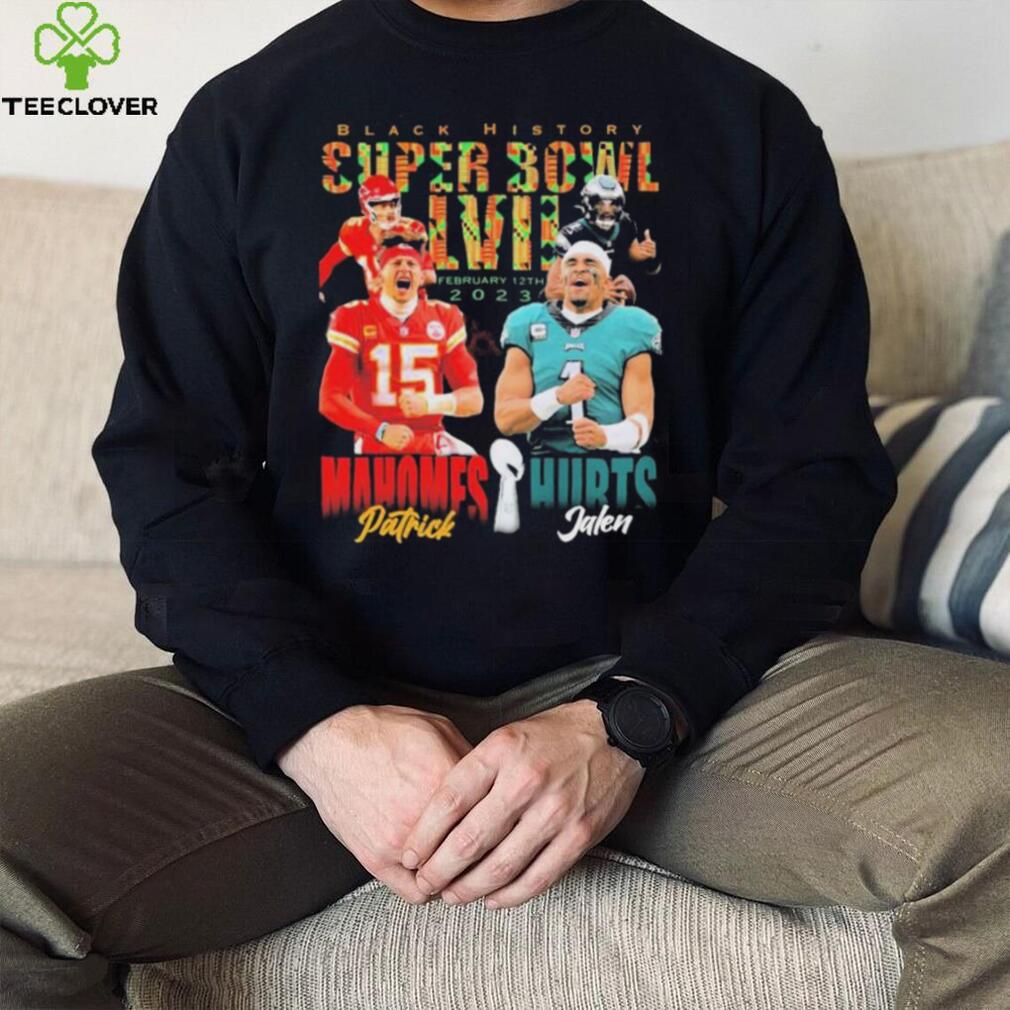 Super Bowl LVII Patrick Mahomes Vs Jalen Hurts Black History 2023 Shirt -  Teexpace