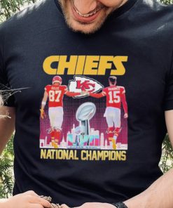 Patrick Mahomes and Travis Kelce Kansas City Chiefs National Champions Shirt