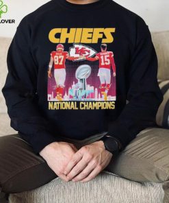 Patrick Mahomes and Travis Kelce Kansas City Chiefs National Champions Shirt