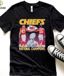 Patrick Mahomes and Travis Kelce Kansas City Chiefs National Champions Shirt