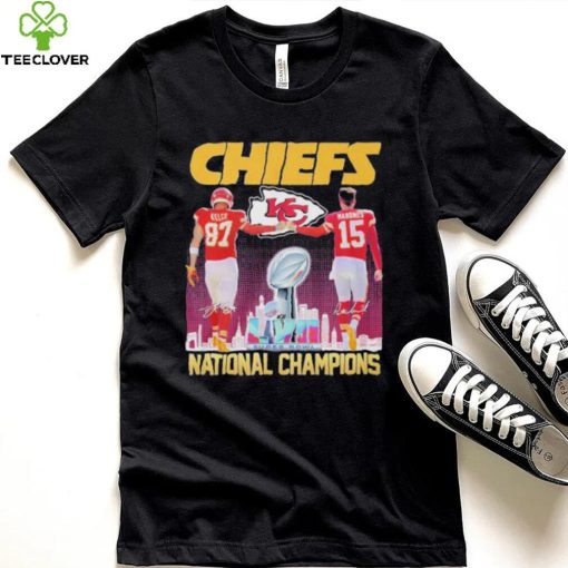 Patrick Mahomes and Travis Kelce Kansas City Chiefs National Champions Shirt