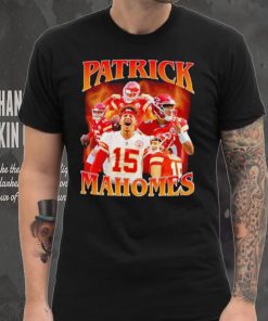 Patrick Mahomes number 15 Kansas City Chiefs football player portrait lightning hoodie, sweater, longsleeve, shirt v-neck, t-shirt