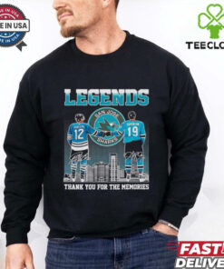 Patrick Marleau and Joe Thornton Legends thank you for the memories shirt
