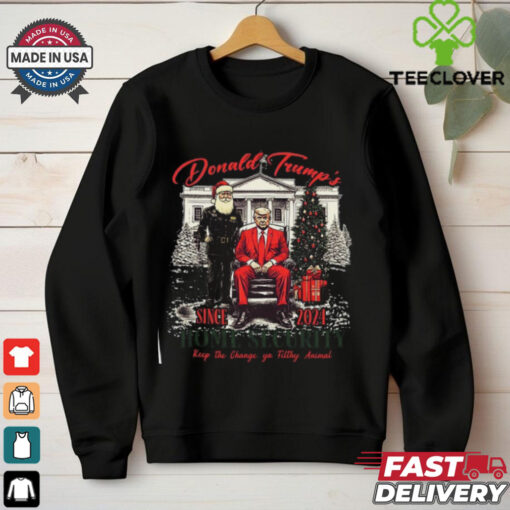 Patriot Pride Men_s Funny Trump Home Security Since 2024 Short Sleeve T Shirt