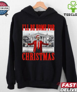 Patriot Pride Men_s Funny Trump I_ll Be Home For Christmas Short Sleeve T Shirt
