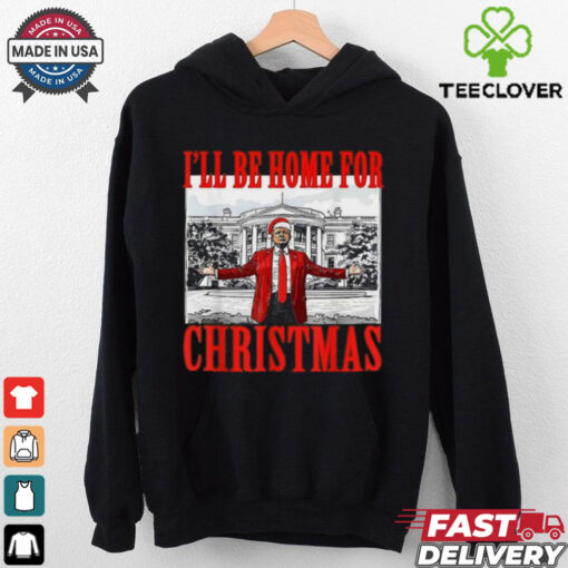 Patriot Pride Men_s Funny Trump I_ll Be Home For Christmas Short Sleeve T Shirt