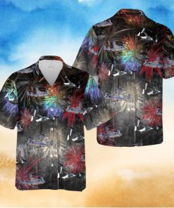 Patriotic Bell Boeing Osprey Art Celebrated on July Hawaiian Shirt