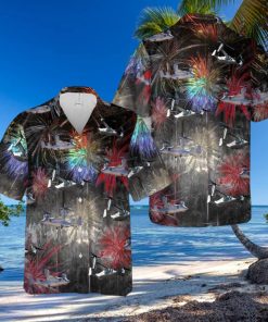 Patriotic Bell Boeing Osprey Art Celebrated on July Hawaiian Shirt