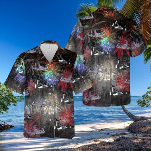 Patriotic Bell Boeing Osprey Art Celebrated on July Hawaiian Shirt