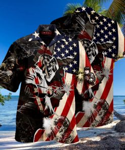 Patriotic Welder Hawaiian Shirt