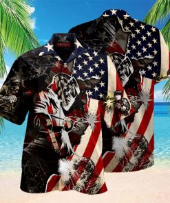 Patriotic Welder Hawaiian Shirt