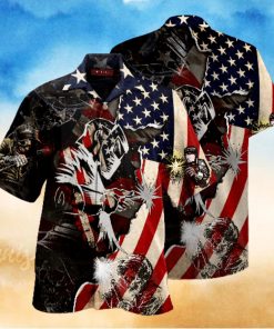Patriotic Welder Hawaiian Shirt