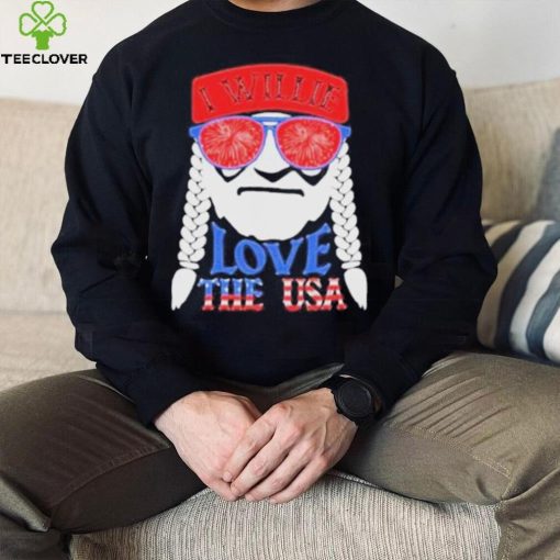 Patriotic distressed vintage I willie n love the usa willie nelson hoodie, sweater, longsleeve, shirt v-neck, t-shirt