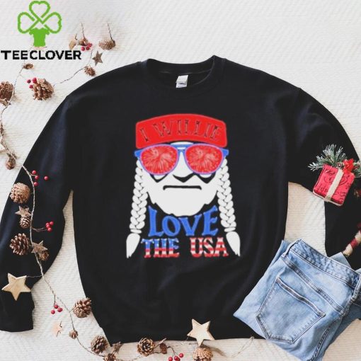 Patriotic distressed vintage I willie n love the usa willie nelson hoodie, sweater, longsleeve, shirt v-neck, t-shirt