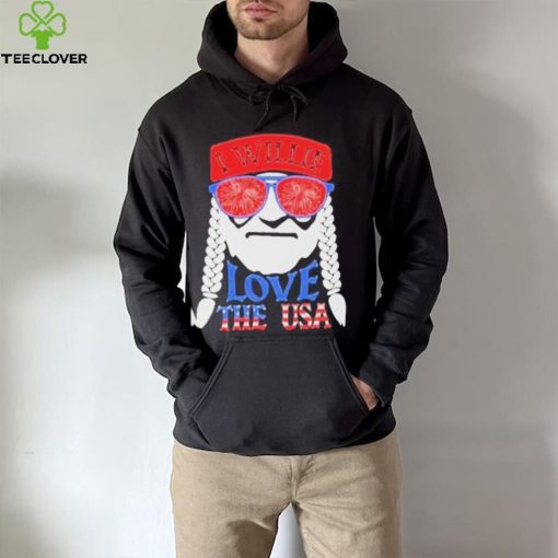 Patriotic distressed vintage I willie n love the usa willie nelson hoodie, sweater, longsleeve, shirt v-neck, t-shirt